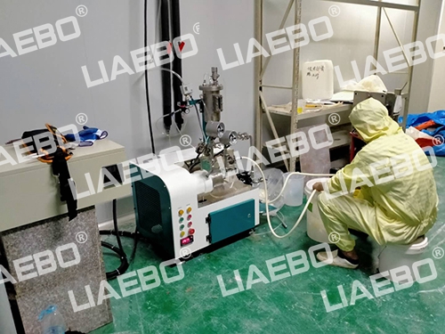 安徽客戶（氧化銦）LSN-0.5L設備調試完成